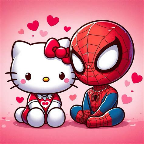 Hello Kitty x Spiderman | Hello kitty, Hello kitty duvar kağıdı, Galeri ...