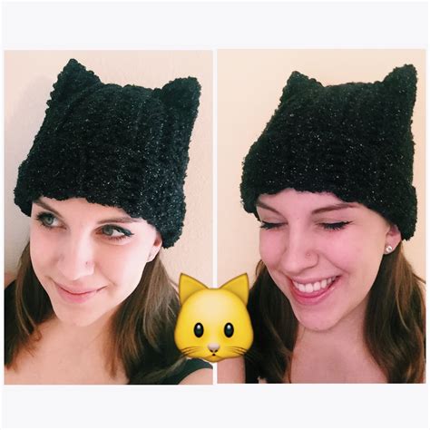 Crochet Kitty Cat Beanie • Sewrella
