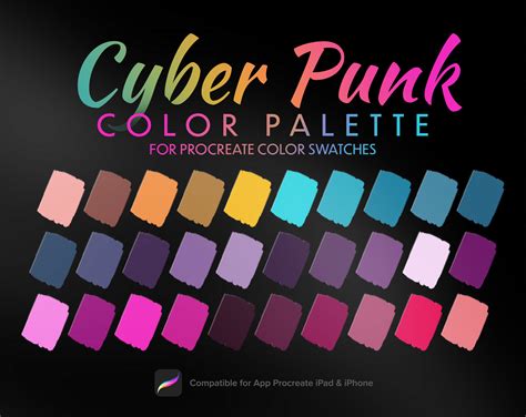 Neon Color Palette Illustrator