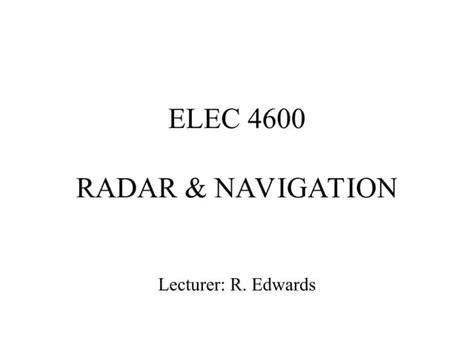 Image result for Radar Navigation Basics