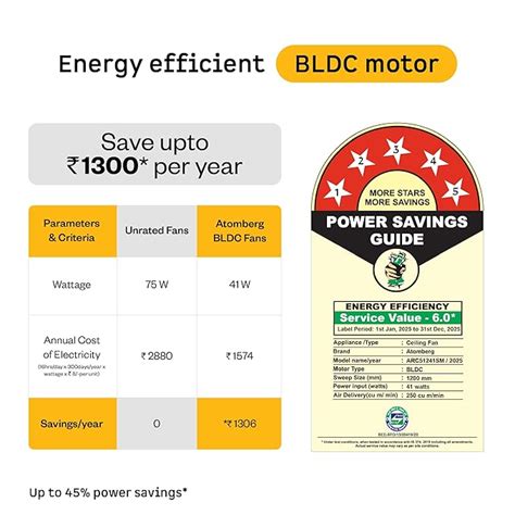 atomberg Aris Gladius Smart 1200mm BLDC Ceiling Fan with IoT & Remote ...