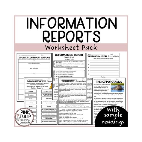 Information Text Worksheet 的图像结果