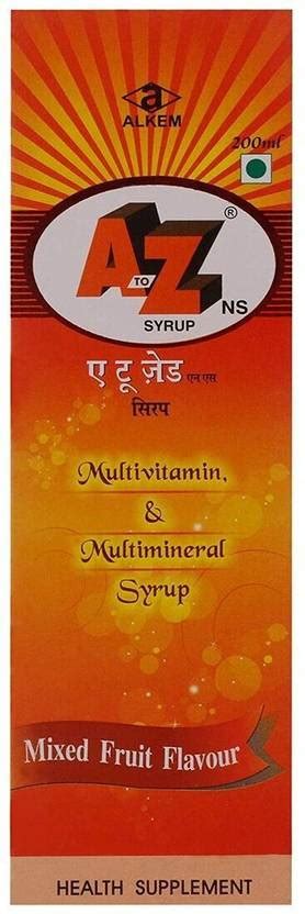 Alkem A To Z Ns Syrup Liquid Price in India - Buy Alkem A To Z Ns Syrup ...