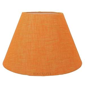 Conical Lamp Shade, 14 inches, Standard Size, Orange Texture Color ...