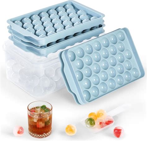 Amazon.com: Optish 3 Pack Ice Trays for Freezer, 99 PCS Ice Cube Tray ...
