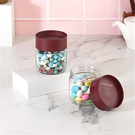 CELLO Modustack Glassy Storage Jar | Glass Jar with Lid | Air Tight ...