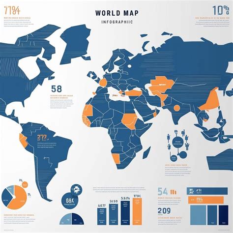 World map professional infographic | Premium AI-generated image