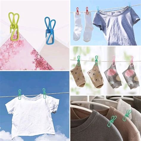 Premium High Quality Metal Clothesline Clips With Non Rustable Layer ...