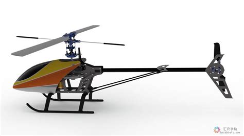 hk-450 遥控直升机-三维模型库-蜂特网