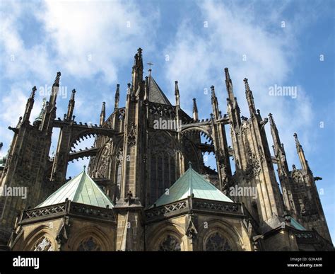 Czech Republic, Prague, St. Vitus Cathedral, Gothic architecture, Charles IV, showcase, church ...