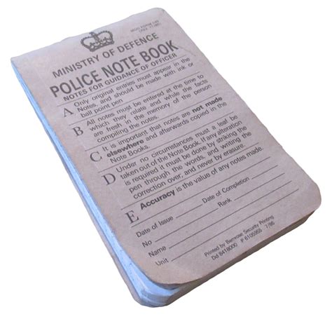 Image result for Police Interview Notebook