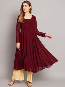 Poshak Hub Women Embroidered Anarkali Kurta - Buy Poshak Hub Women ...