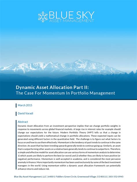 Image result for Dynamic Asset Allocation