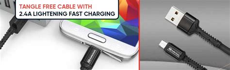 GoMechanic Qwiksilver Micro USB Extra Tough Cable with Upto 3.0A Fast ...