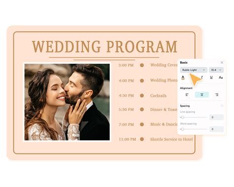 Create Your Own Wedding Program 的图像结果