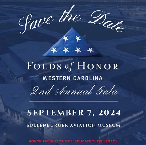 Join us, 7 months from today, for the second annual Folds of Honor ...