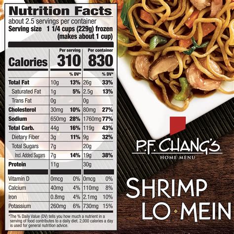 Pf Changs Nutritional Value Menu | Besto Blog