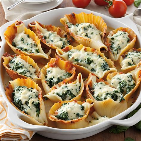 Spinach and Ricotta Stuffed Jumbo Shells Recipe | Cheff Recipes
