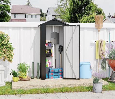 BNSPLY 2.5x1.4 FT Outdoor Storage Shed, Small Metal Garden India | Ubuy