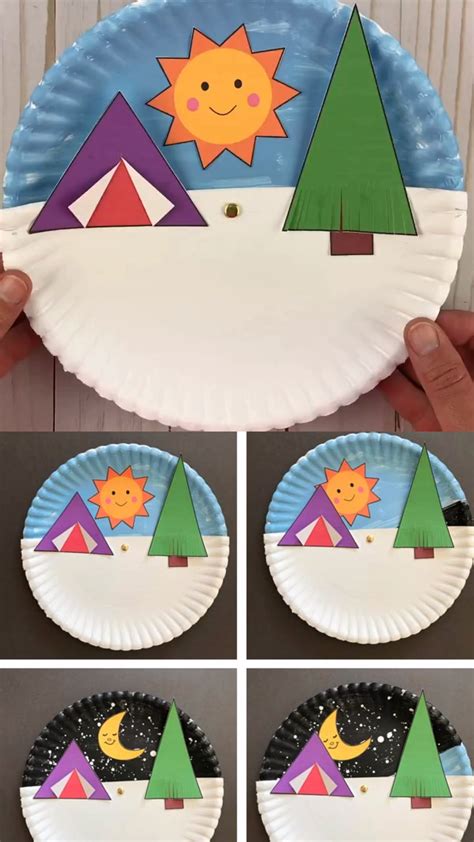 Kids Camping Crafts 的图像结果