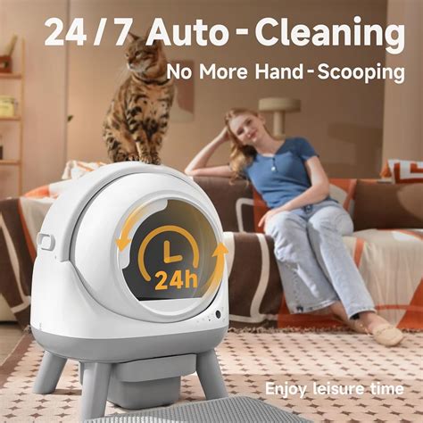 Coziley Self Cleaning Litter Box, Automatic Cat Litter Box India | Ubuy