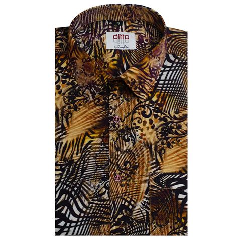 Charaghdin.com - Print Orange Shirt