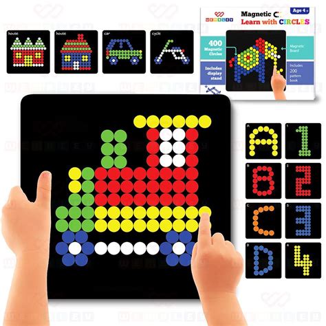Wembley Magnetic Puzzles Imagination Shapes Game for Kids DIY Creative ...