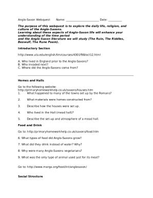 Anglo Saxon Webquest.docx - 1 The purpose of this ... Doc Template ...