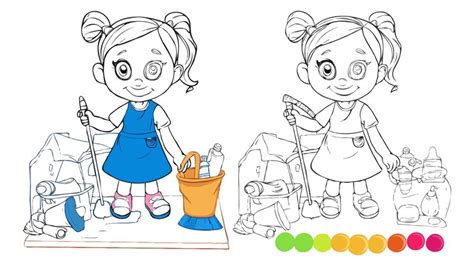 Página de coloração desenho simples de personagem de desenho animado ...