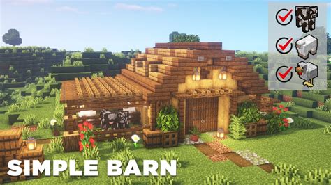 Image result for Minecraft Easy Small Barn Tutorial
