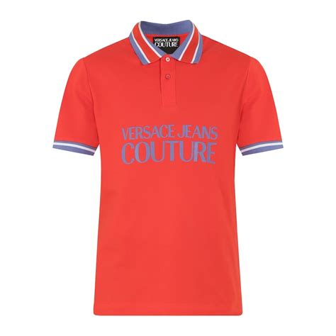 Buy Men Red Contrast Polos Online at The Collective - 806700