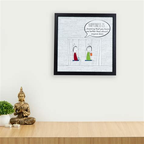 Buy Happiness Is Knowing Me Better Picture Frame - 35 x 35 cm from Home ...