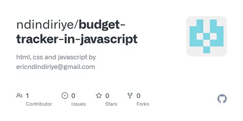 Buget Tracker JavaScript App 的图像结果