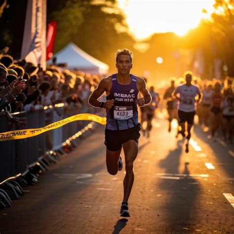 Image result for Runner Crossing Finish Line