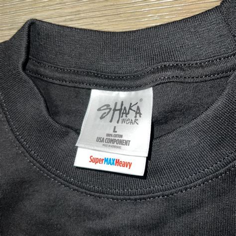 9 screen printed on a heavyweight shaka wear T-shirt... - Depop