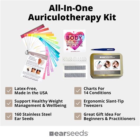 Ear Seeds: Acupressure Multi-Condition Reference Kit - 160 pcs ...