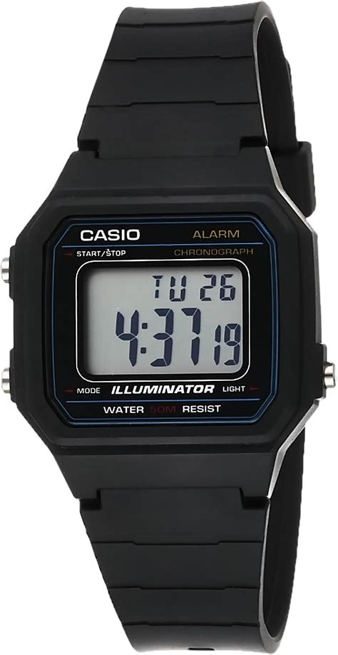 CASIO Black Plastic Watch-W-217H-1AVEF : Amazon.in: Fashion