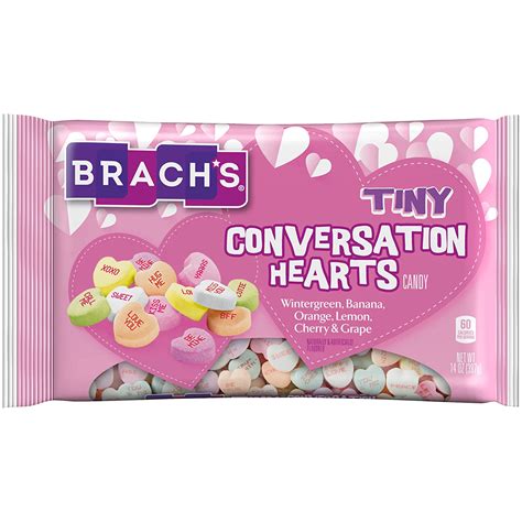 Brach's Candy Sweetheart Tiny Conversation Hearts for Valentine's Day ...