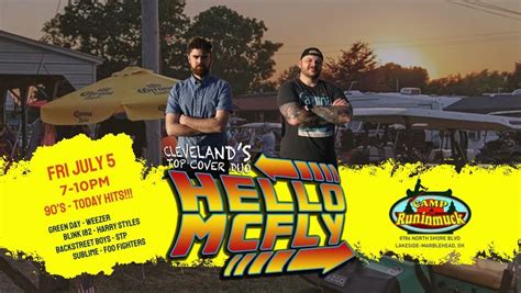 Hello McFly DUO at Camp Runinmuck, Camp Runinmuck, Lakeside Marblehead ...