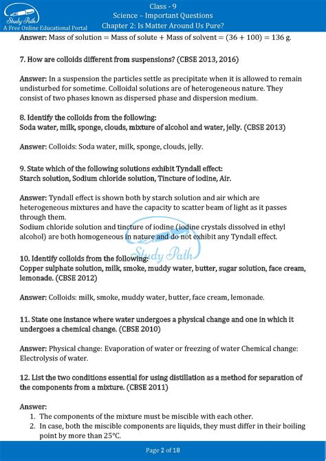 Image result for Class 9 Science Chapter 2 Important Questions