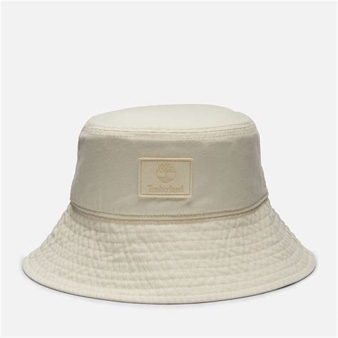 Monochrome Bucket Hat in White