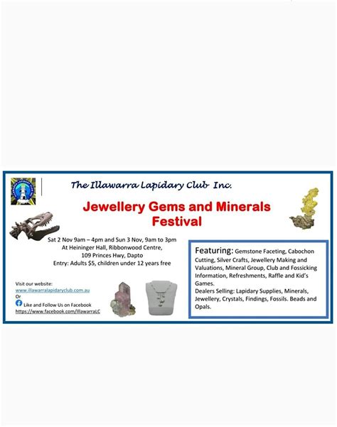 Jewellery Gems & Minerals Festival - Illawarra Lapidary Club Inc ...
