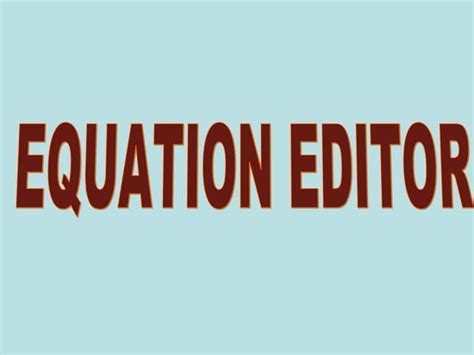 Image result for Mathtype Vs Equation Editor