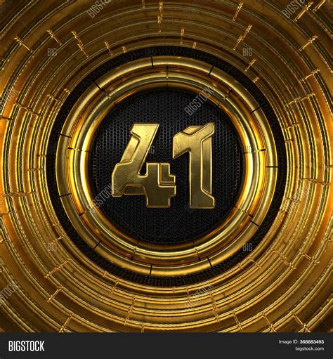 Gold Number 41 (number Image & Photo (Free Trial) | Bigstock