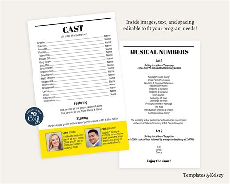 Wedding Program Samples 的图像结果