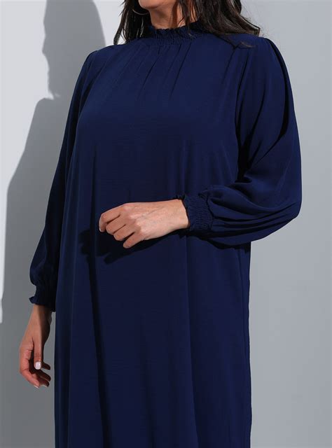 Navy Blue - Plus Size Dress