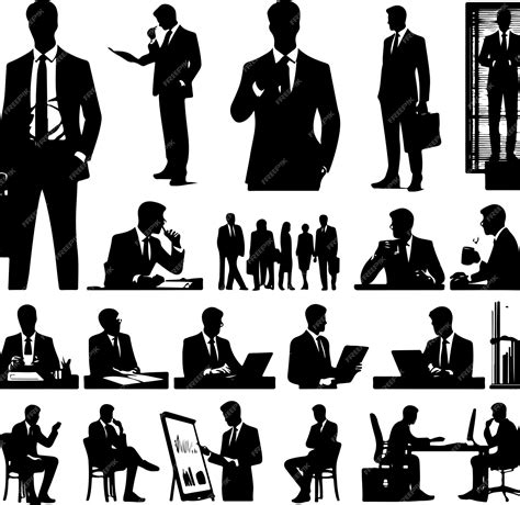 Business People Silhouette Vector 的图像结果