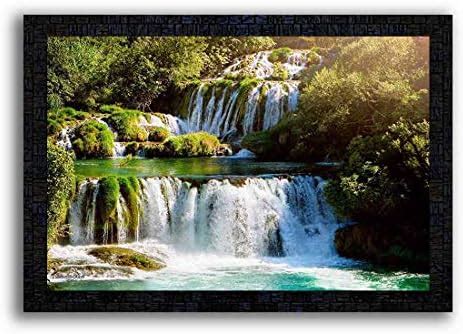 SAF paintings Waterfall Nature UV Coated Home Decorative Gift Item ...