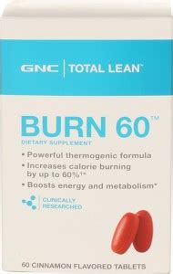GNC Total Lean Burn 60 - Powerful Thermogenic Formula Price in India ...