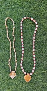 SHIVA 100% Authentic Tulsi Mala Hanuman ji+Sitaram locket Wood Chain ...